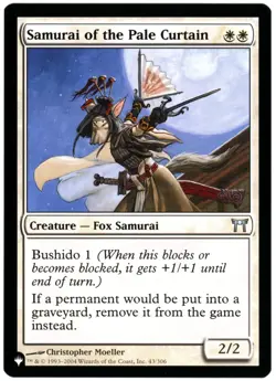 Samurai of the Pale Curtain - The List Reprints - Mystery Booster 2 - MTG - NM/M - Image 1