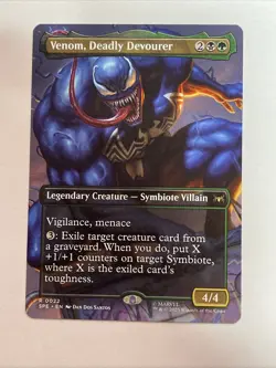 Venom, Deadly Devourer (Borderless) Marvel's Spider-Man: Eternal-Legal #22 Rare - Image 1