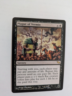 Plague of Vermin Shadowmoor MTG NM Free shipping with tracking - Image 1