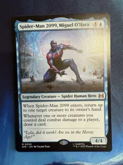 Magic The Gathering + Marvel 1x Spider-Man 2099, Miguel O’Hara SDCC 2025 In Hand - Image 1