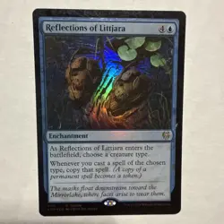 MTG Magic The Gathering Reflections Of Littjara Foil Promo Blue Enchantment - Image 1