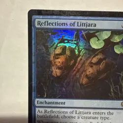 MTG Magic The Gathering Reflections Of Littjara Foil Promo Blue Enchantment - Image 2