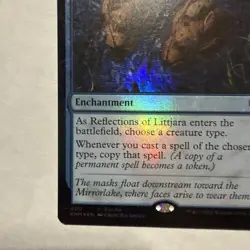 MTG Magic The Gathering Reflections Of Littjara Foil Promo Blue Enchantment - Image 5