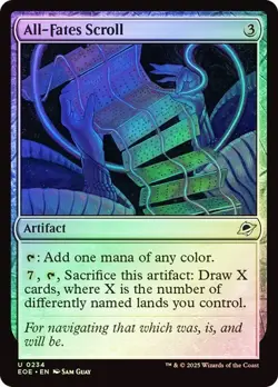 All-Fates Scroll (0234) - Edge of Eternities - Uncommon (Foil) - Image 1
