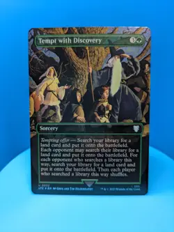 Tempt with Discovery (Borderless) Commander: The Lord of the Rings NM Foil - Image 1