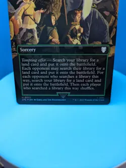 Tempt with Discovery (Borderless) Commander: The Lord of the Rings NM Foil - Image 2