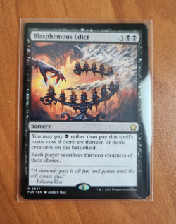 Magic MTG Blasphemous Edict 0057 Regular Rare - NM condition - Image 1