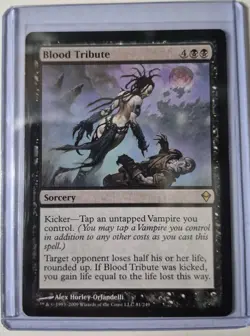 Blood Tribute Zendikar Regular Lightly Played - Image 1