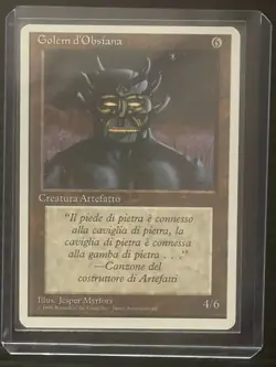 Magic MTG Italian Revised Obsianous Golem Artist Proof Near Mint Only 50 Exist! - Image 3