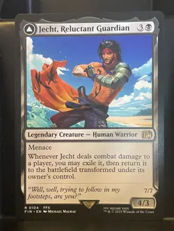 Jecht Reluctant Guardian #104 NM Final Fantasy MTG Magic Black Rare Card FFX - Image 1