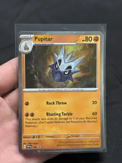 Pupitar SVP 120 Cosmos Holo Black Star Promo Pokemon TCG Near Mint **SWIRL** - Image 1