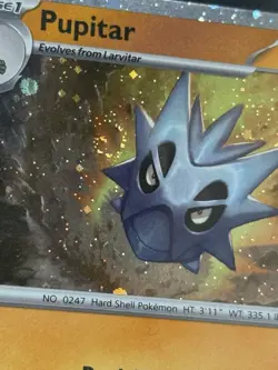 Pupitar SVP 120 Cosmos Holo Black Star Promo Pokemon TCG Near Mint **SWIRL** - Image 2