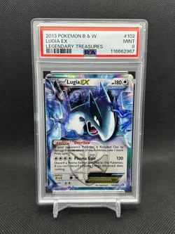 2013 Pokemon Legendary Treasures Lugia EX 102/113 PSA 9 Mint - Image 1