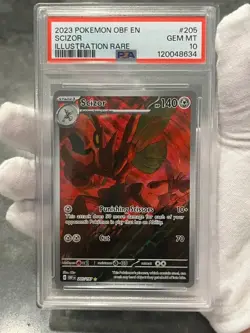 Pokemon Scizor 205/197 Obsidian Flames Illustration Rare PSA 10 Gem Mint - Image 3