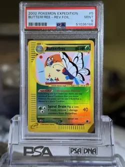 PSA 9 Mint Butterfree 38/165 Reverse Holo 2002 Pokemon Expedition - Image 1