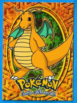 2000 Topps Pokemon TV Animation Edition Evolution Dragonite E12 Blue Logo NM-MT - Image 1