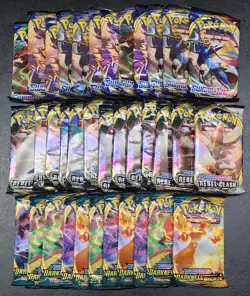 Pokemon Sword Shield BASE Rebel Clash Darkness Ablaze BOOSTER BOX Equivalent 36x - Image 5