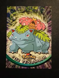 Pokemon Topps Series 1 Blue Logo #03 Venusaur - Image 1