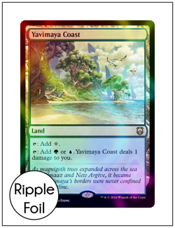 1x Yavimaya Coast, Ripple Foil, Modern Horizons 3, MTG NM - Image 1