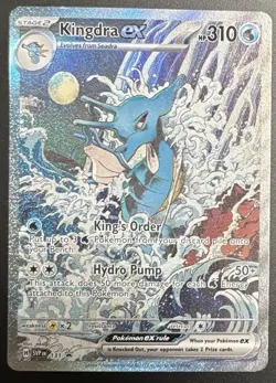Pokemon Kingdra ex 131 Black Star Promo Holo Full Art Scarlet & Violet 2024 M/NM - Image 1