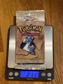 HeavyU Pokemon Unlimited Fossil Set Sealed Booster Pack 21.17 Grams Auction! - Image 1