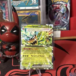 Pokemon TCG Twilight Masquerade Teal Mask Ogerpon EX 025/167 Holo Double Rare - Image 1