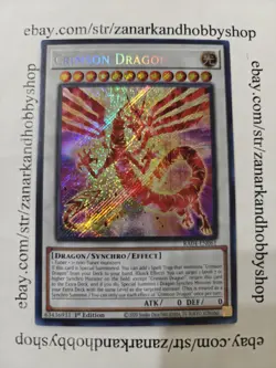 Yu-Gi-Oh Crimson Dragon RA04-EN061 - Secret Rare - 1st Edition NM - Image 1