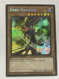 Yugioh! LP Dark Magician - SBC2-ENA12 - Prismatic Secret Rare - 1st Edition Ligh - Image 1