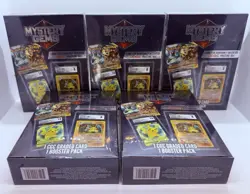(Lot of 5) - 2025 Pokemon TCG Mystery Gems (1 Graded Card, 1 Booster Pack) NEW - Image 1