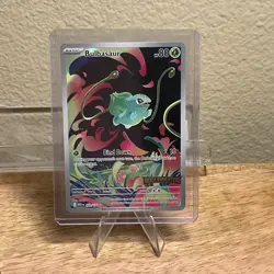 Pokemon Mega Evolutions Bulbasaur 133/132 Illustration Rare Stamped Promo card - Image 1