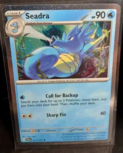 Pokemon Horsea Seadra 11/64 Shrouded Fable Cosmos Holo Promo Card NM - Image 1