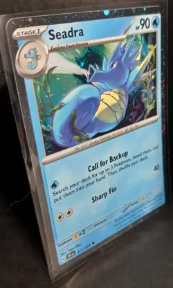 Pokemon Horsea Seadra 11/64 Shrouded Fable Cosmos Holo Promo Card NM - Image 2