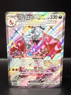 Pokemon Card TCG - Charizard ex SVP 074 Black Star Promo Scarlet & Violet E - Image 1