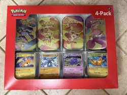 Pokemon TCG: S&V 151 - 4 Pack Mini Tins + 4 Promo Cards - SAMS CLUB EXCLUSIVE - Image 1