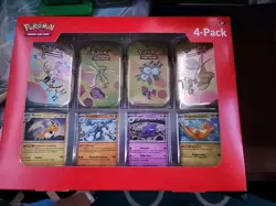 Pokemon 4 Mini Tins + 4 Promo Cards Bundle - 151 SAMS CLUB Exclusive - Image 1