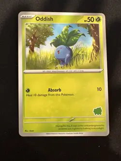 POKEMON TCG ODDISH CARD MY FIRST BATTLE BULBASAUR DECK ENGLISH - Image 1