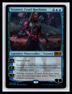 MTG Tezzeret Cruel Machinist #286 Foil Mythic Rare Magic Card TCG CCG NM - Image 1
