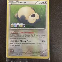 Pokemon TCG Snorlax Build a Bear Promo Card NEW - Image 1