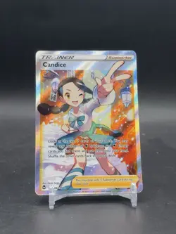 Pokemon TCG English Card Silver Tempest Trainer Candice 189/195 Full Art - Image 1