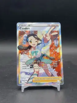Pokemon TCG English Card Silver Tempest Trainer Candice 189/195 Full Art - Image 3