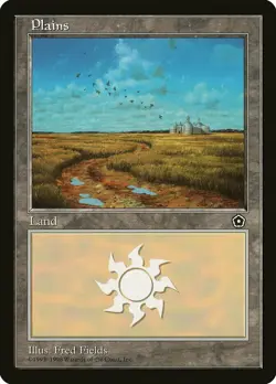 Plains (B) - Portal Second Age - Magic the Gathering MTG - Image 1