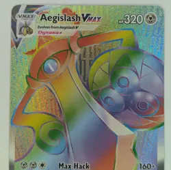 Aegislash Vmax 190/185 Secret Rare Vivid Voltage Pokemon TCG Card NM - Image 2