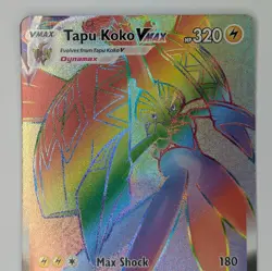 Tapu Koko Vmax 166/163 Secret Rare Battle Styles Pokemon TCG Card NM - Image 2