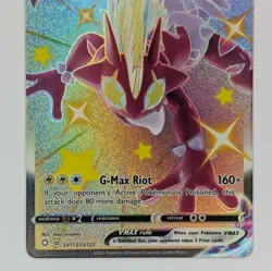 Toxtricity VMAX SV113/SV122 Shining Fates: Shiny Vault Pokemon Card NM - Image 3