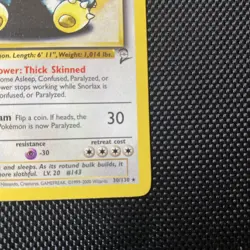 Snorlax 30/130 Base Set 2 Non-Holo Rare Pokemon Card NM - Image 4