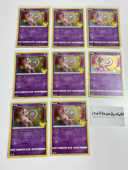 Pokemon Celebrations Mew 011/025 Rare Card Lot Of 8 - Image 1