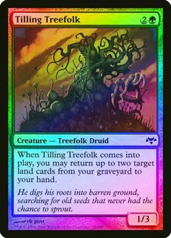 Tilling Treefolk - Foil - Eventide - Magic the Gathering MTG - Image 1