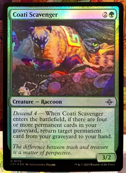 MTG Coati Scavenger Foil 179 Lost Caverns Of Ixalan Magic The Gathering Card - Image 1