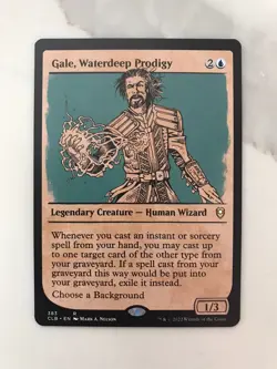 Gale Waterdeep Prodigy Showcase MTG Magic the Gathering Card NM Near Mint CLB - Image 1