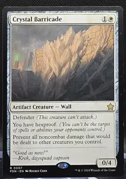 Crystal Barricade #7 Foundations Regular Rare - Image 1